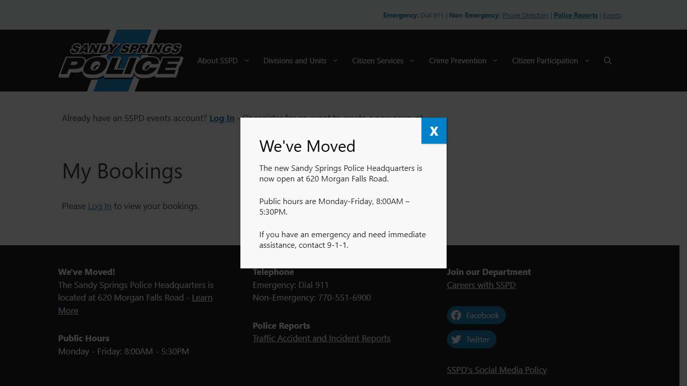 My Bookings – Sandy Springs Police Department